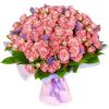 51 кустовая роза розовая статица