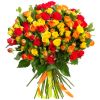 33 кустовых роз микс