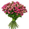45 кустовых роз розовых