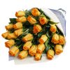 25 роз оранжево-желтых
