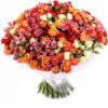 91 кустовых розы микс