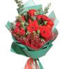 5 роз 3 розы кустовые 3 герберы