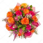 15 роз 3 хризантемы кустовых