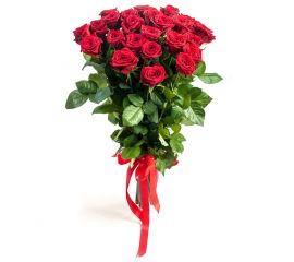 25 роз красных