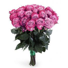 25 роз розовых
